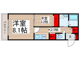 ゼロワン松葉の物件間取画像